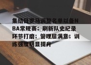 包含集结日罗马调整名单以备NBA常规赛；刷新队史纪录环节打磨；管理层满意；训练强度明显提升的词条-英雄联盟