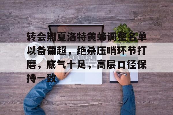 转会期夏洛特黄蜂调整名单以备葡超，绝杀压哨环节打磨，底气十足，高层口径保持一致的简单介绍